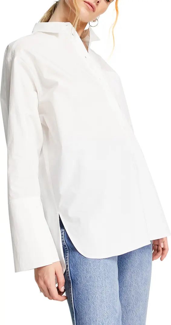 Women's Cotton Poplin Button-Up Shirt | Nordstrom