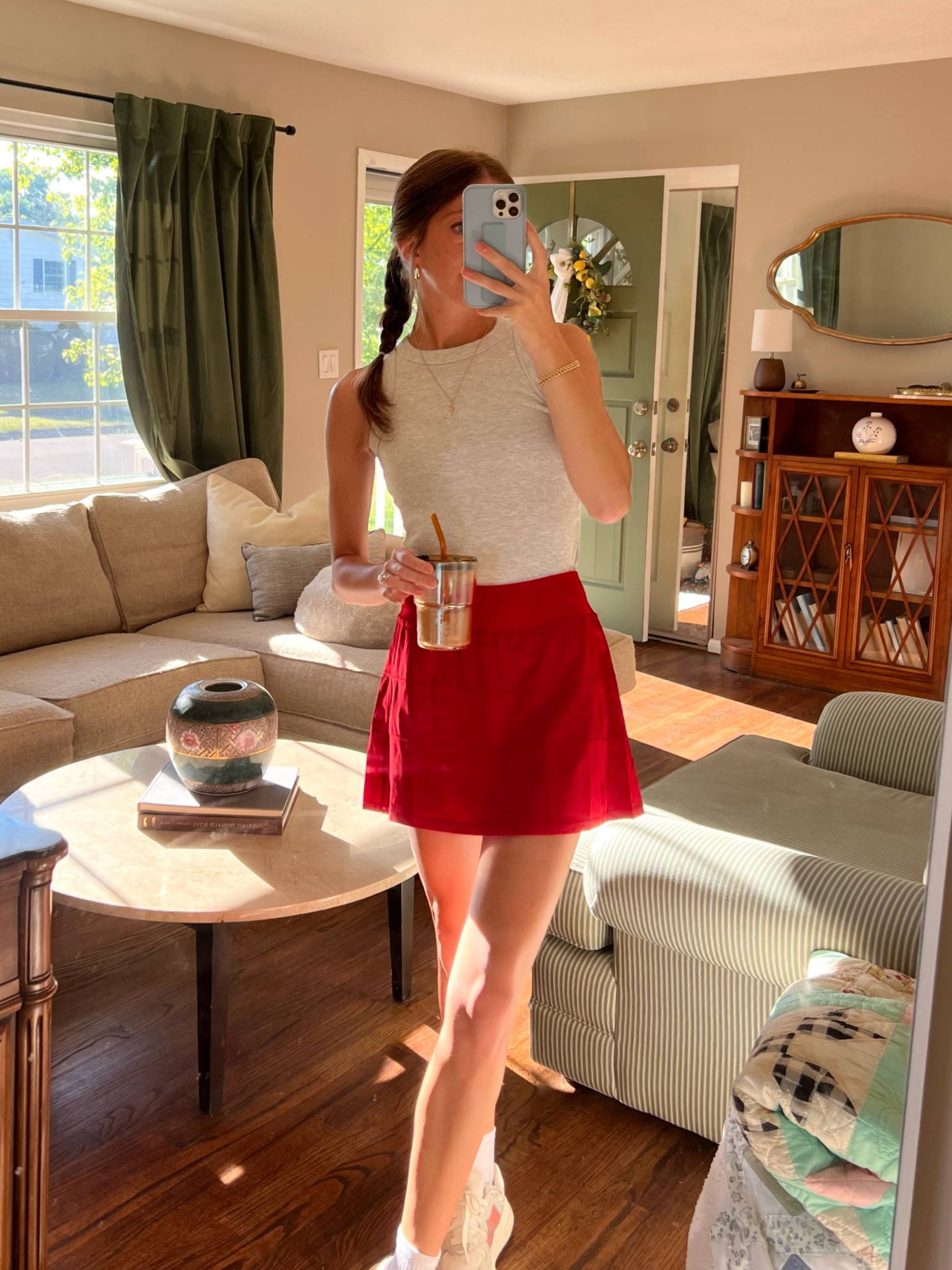 Amazon lulu dupe 🚨 love this color! Perfect tennis skirt for all year round 

#LTKActive #LTKFindsUnder50 #LTKSeasonal