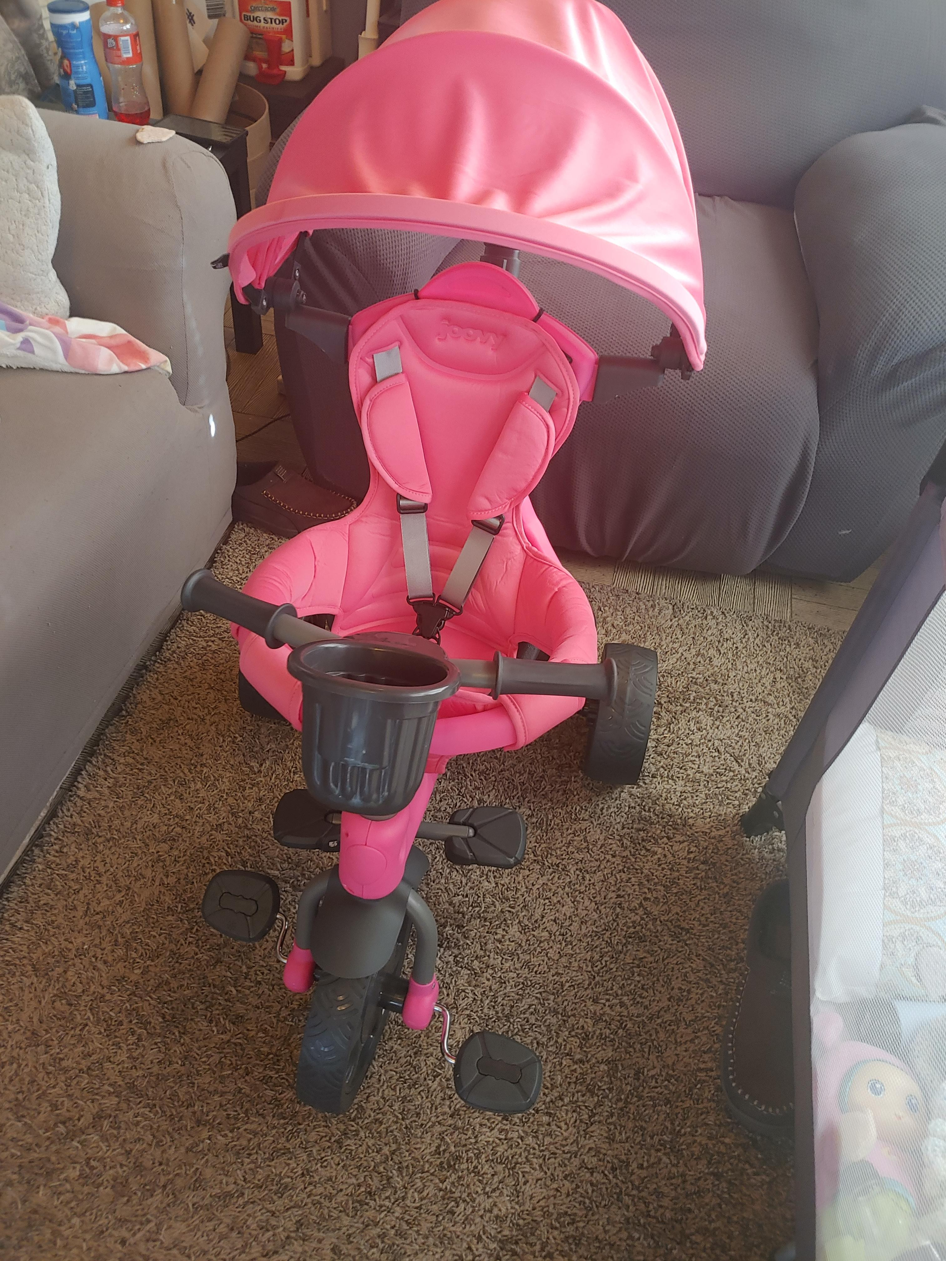 Joovy Tricycoo 4.1 Kids Tricycle with 4-Stages Featuring Extra-Wide Front Tire, Removable and Adj... | Amazon (US)