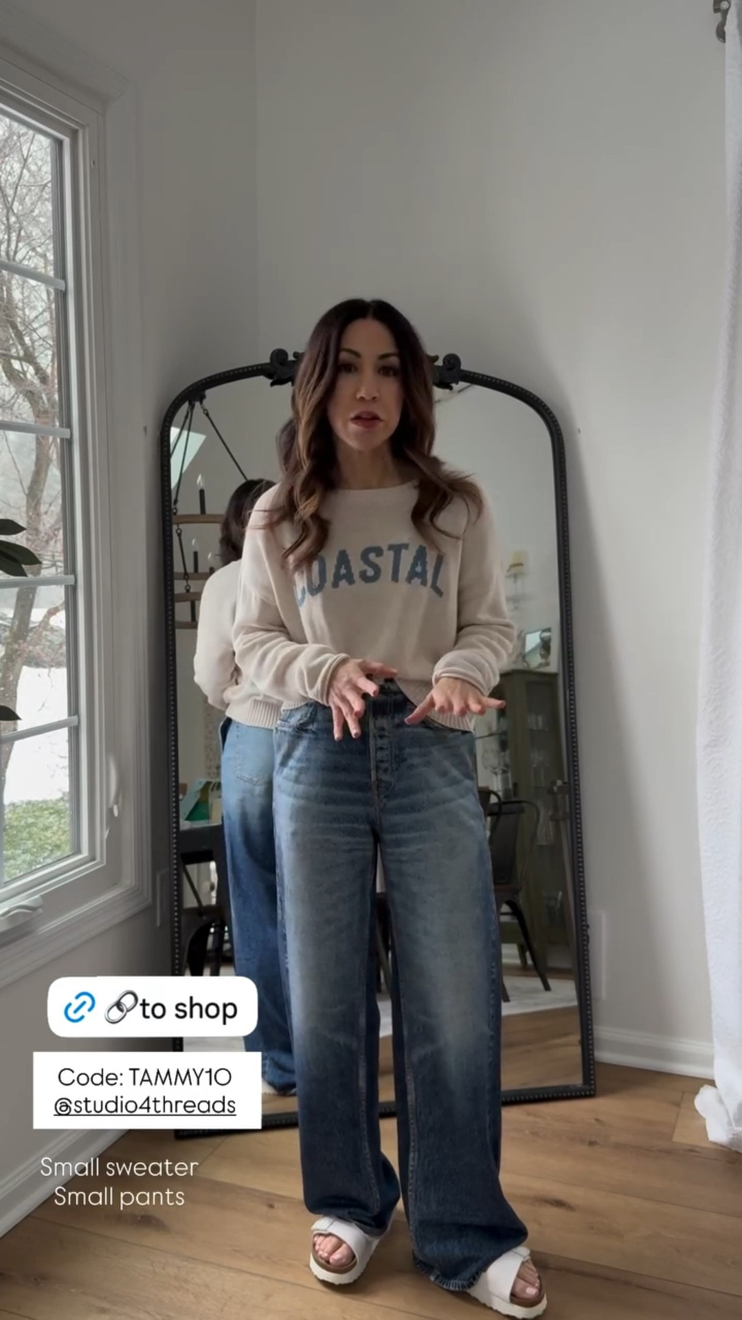 Code TAMMY10. Small sweater. Small sweatpant jeans. Sweatpants jeans. Spring sweater. Summer sweater.



#LTKSaleAlert #LTKOver40