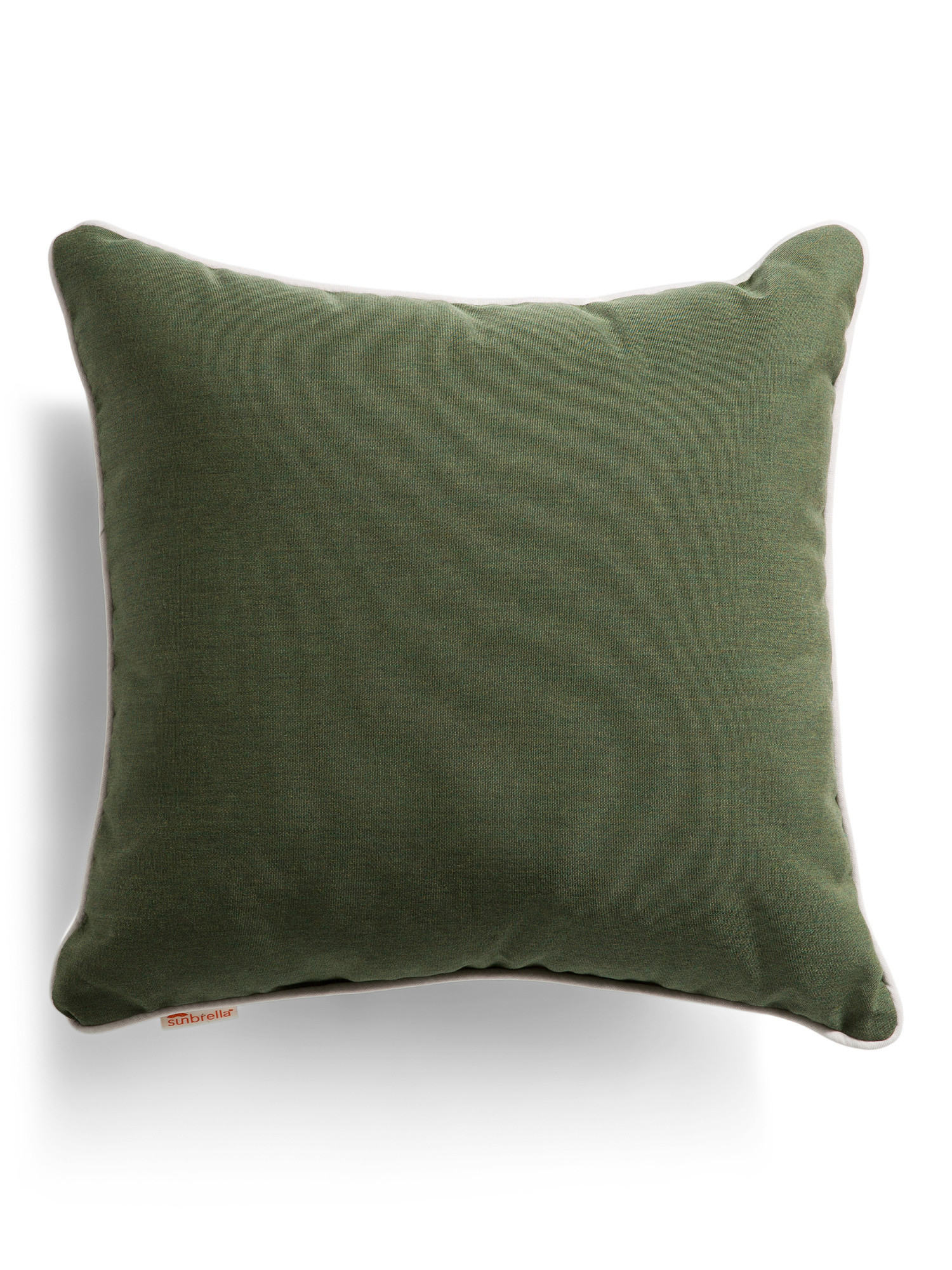 Made In Usa 18x18 Indoor Outdoor Solid Contrast Piping Pillow | TJ Maxx