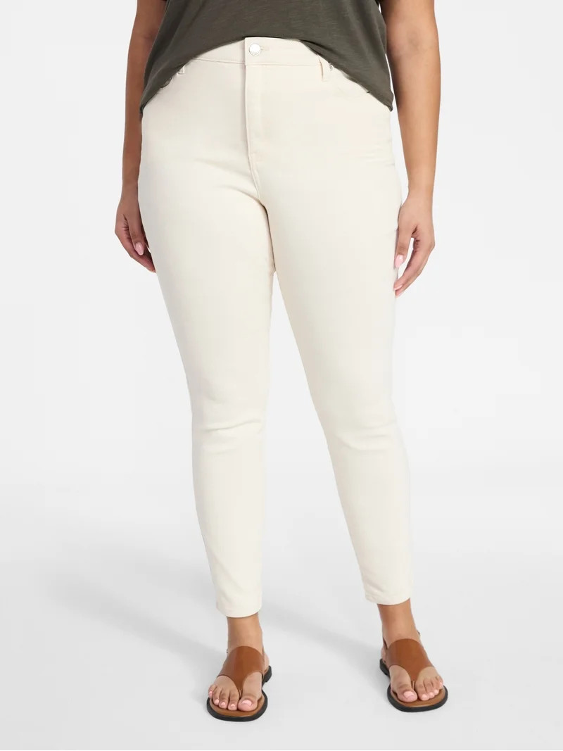 Terra & Sky Women's Plus High Rise Skinny Jeans, Sizes 16W-28W | Walmart (US)