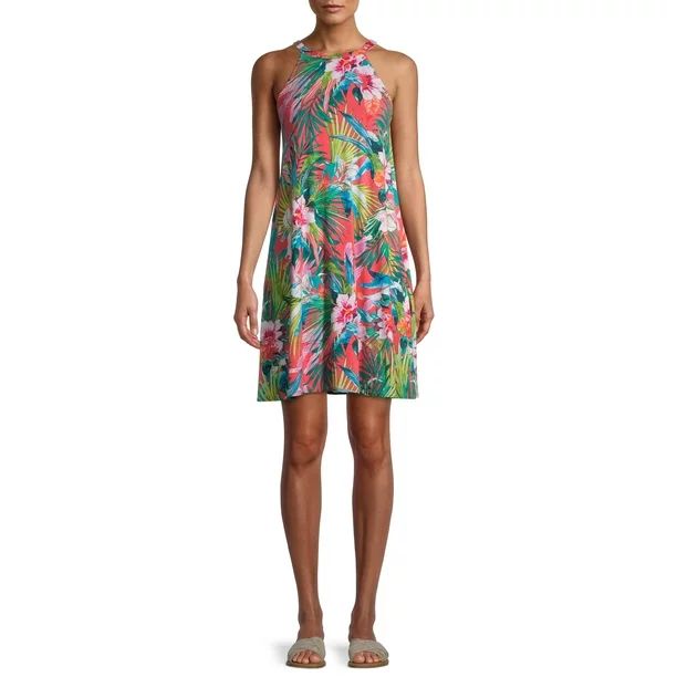 Time and Tru Women’s Knit Halter Dress | Walmart (US)