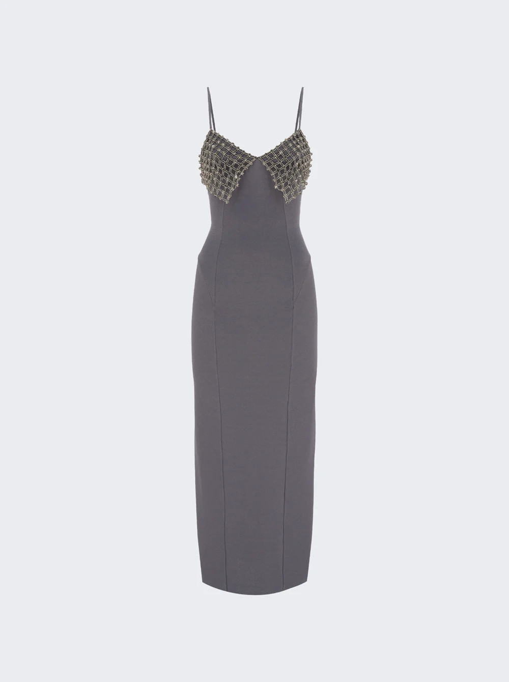 Embellished Midi Dress Grey | The Webster