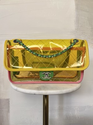 Chanel Coco Splash Medium PVC Classic Single Flap Bag | eBay US