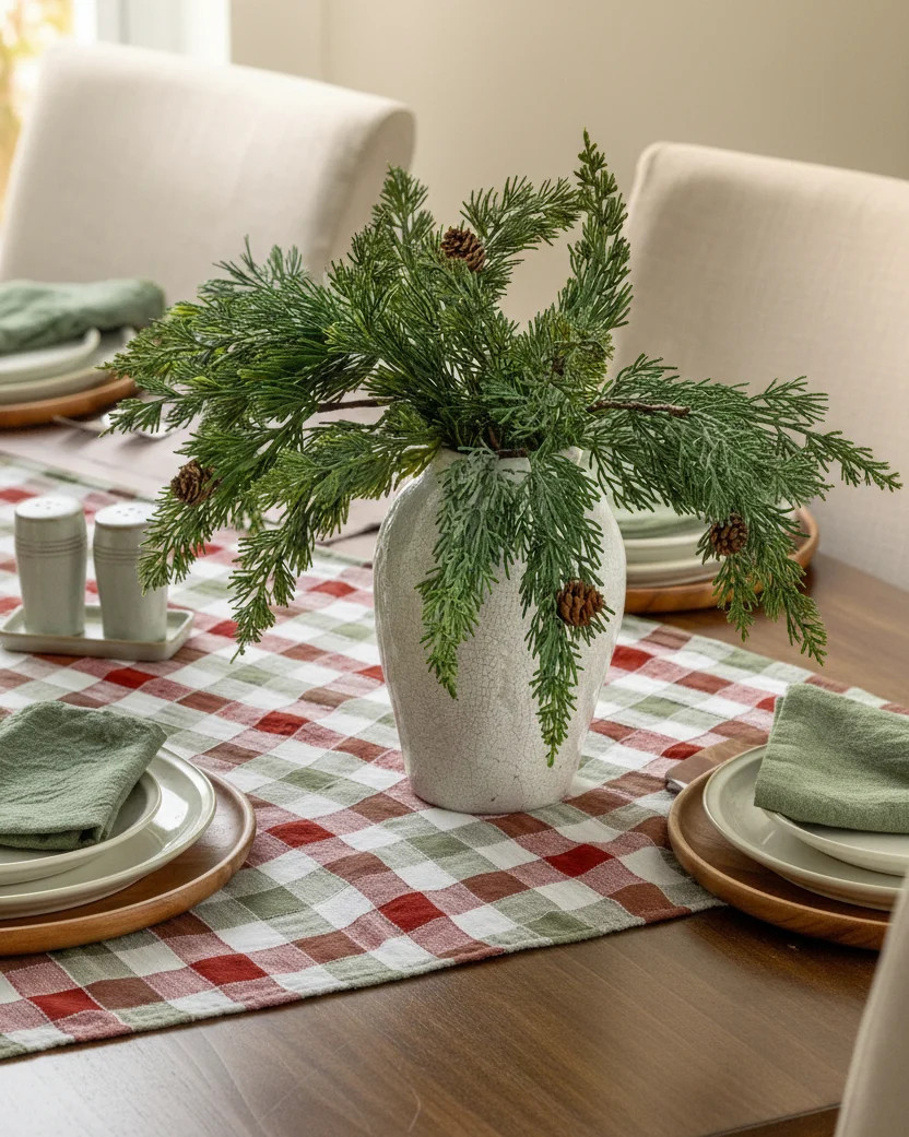 Real Touch Maeve Pine Spray | Magnolia