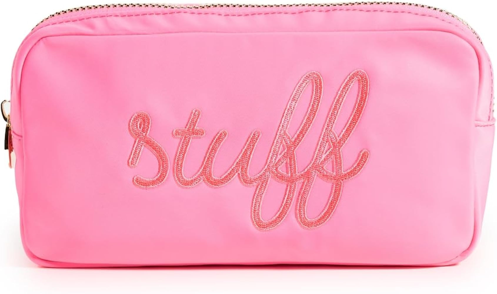 Stoney Clover Lane Women's Bubblegum Stuff Embroidered Small Pouch, Bubblegum, Pink, One Size | Amazon (US)