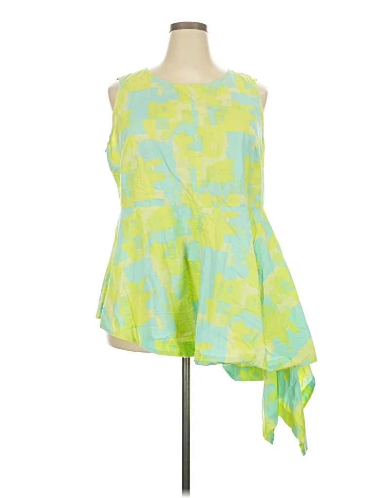 Lane Bryant Green Sleeveless Blouse Size 20 - 61% off | ThredUp (US)