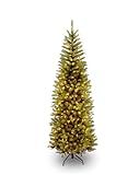 Amazon.com: National Tree Company Artificial Pre-Lit Slim Christmas Tree, Green, Kingswood Fir, W... | Amazon (US)