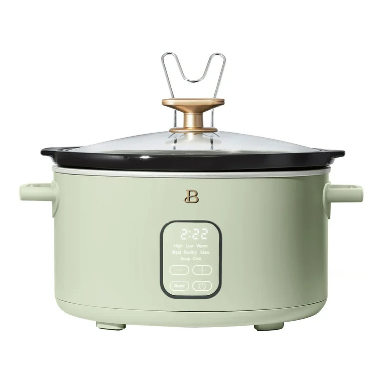 Beautiful 6 Qt Programmable Slow Cooker, Sage Green by Drew Barrymore | Walmart (US)