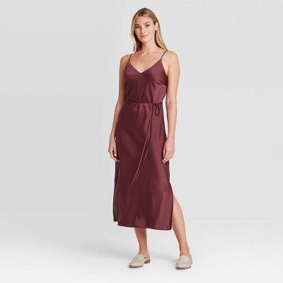 Women's Slip Dress - Prologue™ Burgundy | Target
