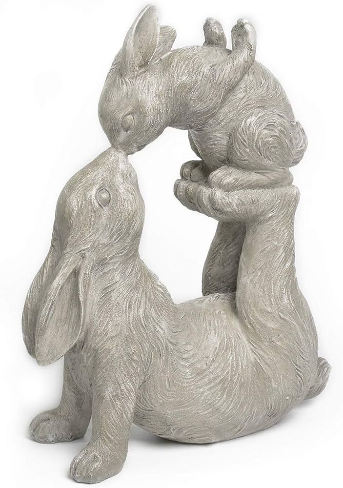 Newman House Studio Garden Statues Kissing Bunny Sulpture - Garden Décor Rabbit Collectible Figu... | Amazon (US)