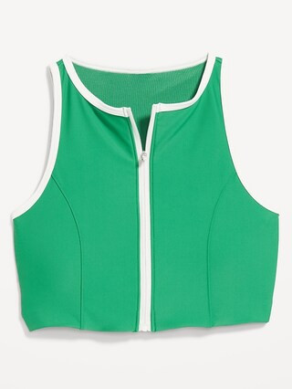 Matte Zip-Front Surf Top | Old Navy (US)