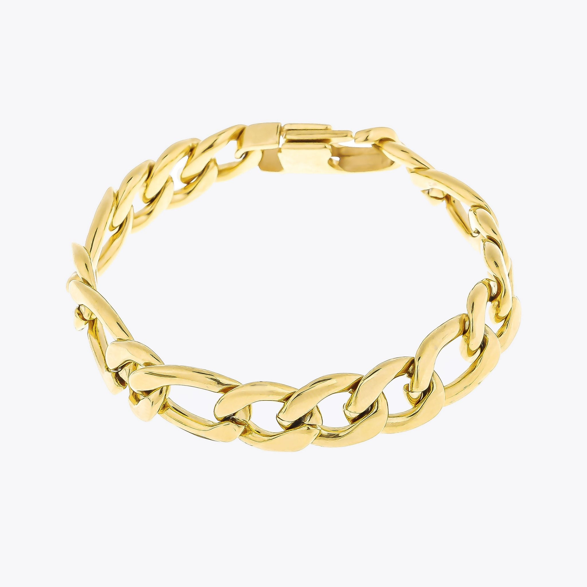 Delicate Gold Figaro Chain Bracelet | Victoria Emerson