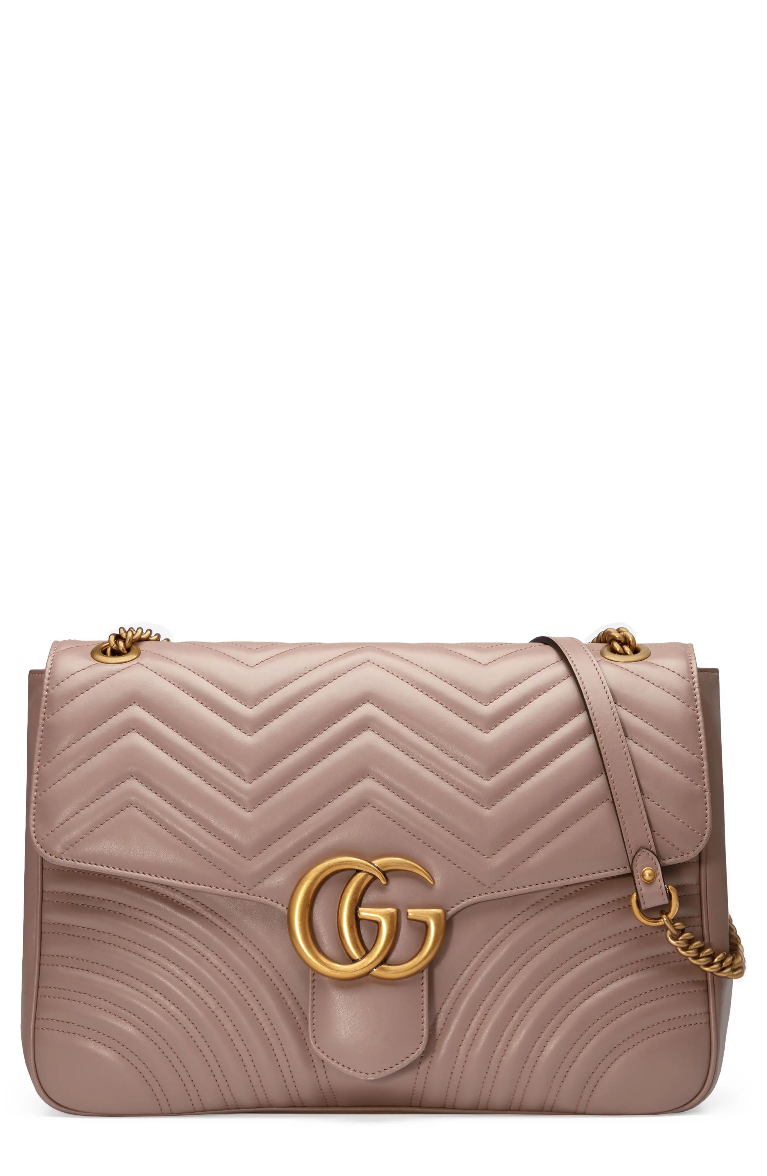 GG Large Marmont 2.0 Matelassé Leather Shoulder Bag | Nordstrom