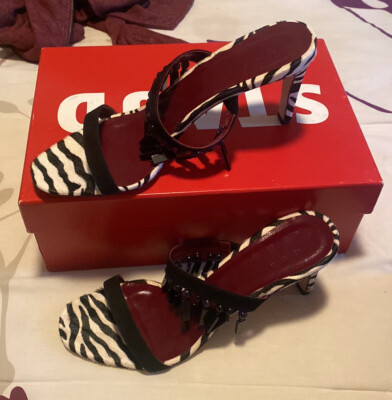 STAUD zebra-print “raoule” sandals; NIB; $375 | eBay | eBay US