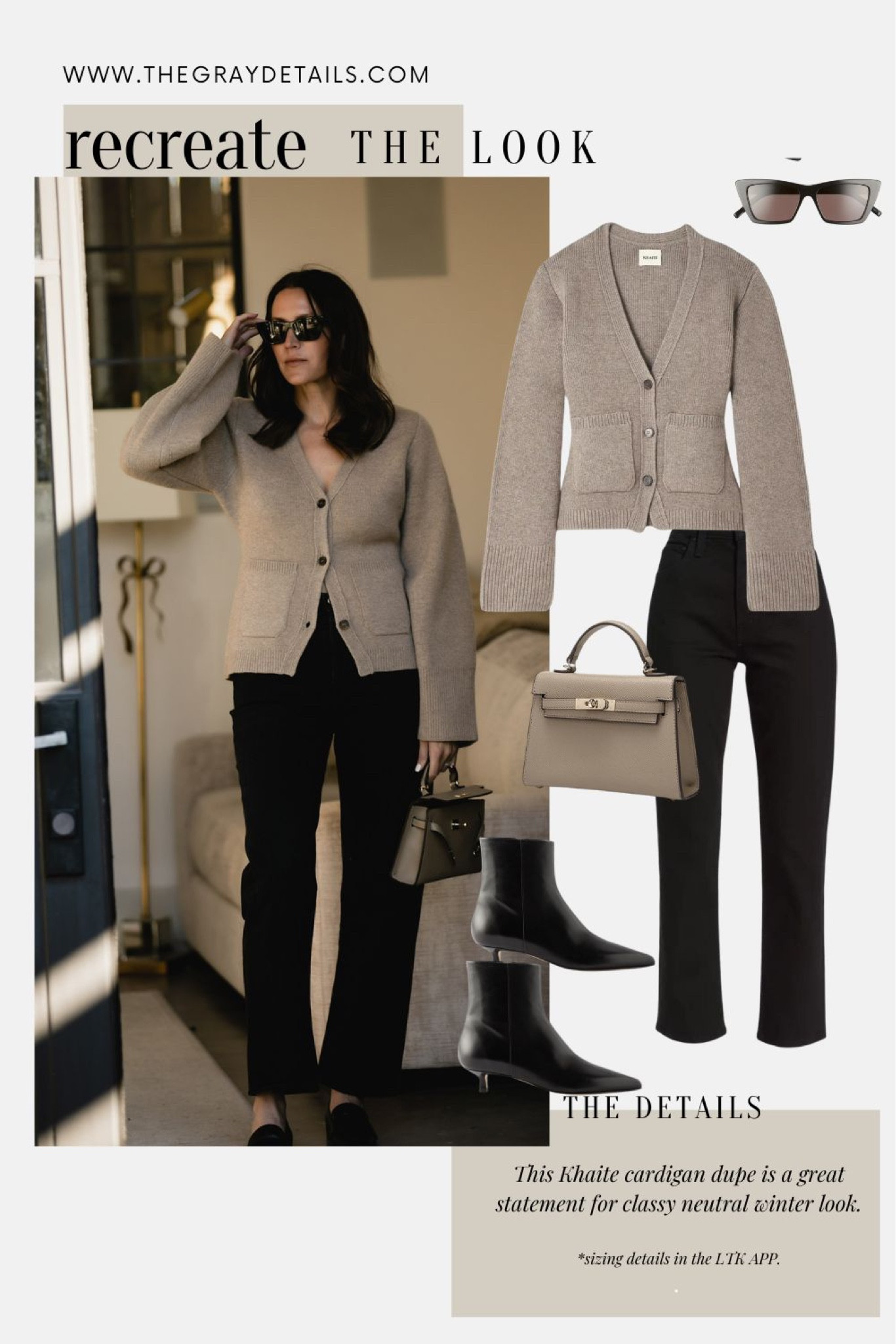 Khaite cardigan dupe, black jeans outfit, winter outfit 

#LTKshoecrush #LTKover40 #LTKitbag