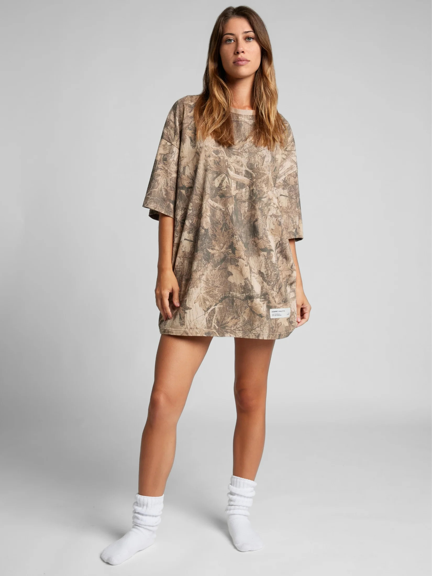 Comfrt Camo Tee Shirt | High Sierra | Oversized | M | Medium | Comfrt