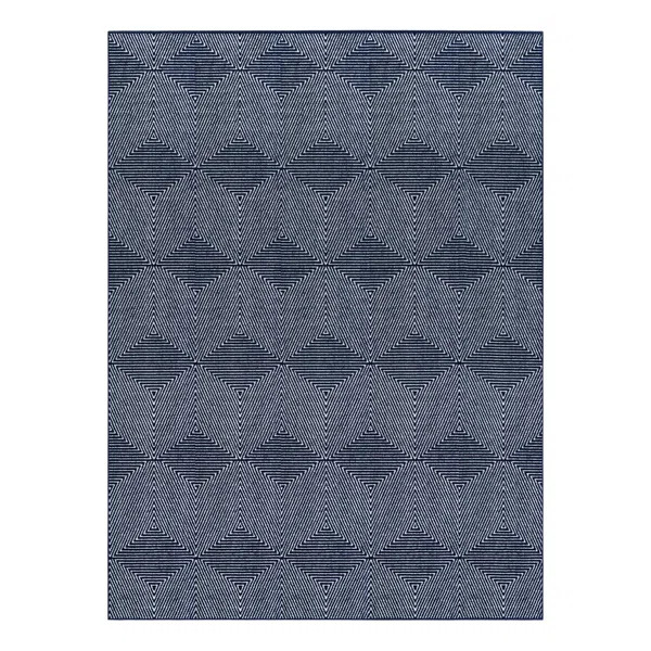 Sabrina Soto Prism Indoor/Outdoor Rug Navy Blue | Wayfair North America