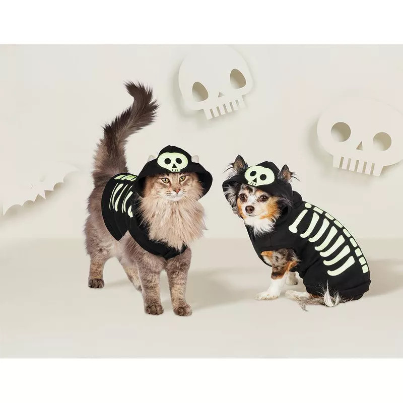 Skeleton Glow Hoodie Dog and Cat Costume - Hyde & EEK! Boutique™ | Target