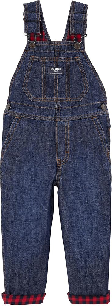 OshKosh B'Gosh Boy World's Best Overalls, Dark Wash, 2T | Amazon (US)