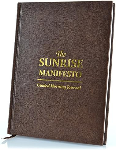 SaltWrap The Sunrise Manifesto Guided Morning Journal (Brown) - Minimalist Morning Pages for Grat... | Amazon (US)