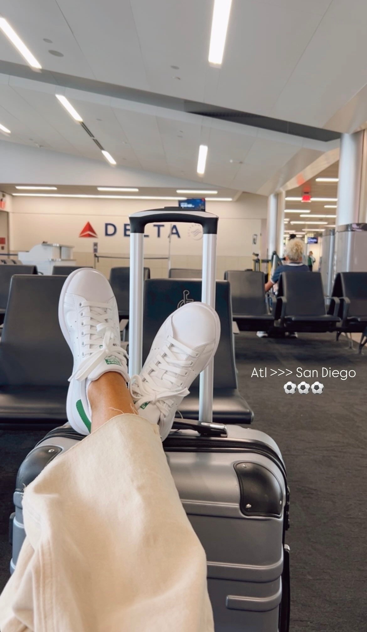 ATL >>> San Diego⚽️
National Tournament bound
Easy travel shoes and sports fields shoes—my favorite always Adidas ⭐️
- with my go-to no-show cotton socks that don’t slip!

#LTKOver40 #LTKmomlife #LTKootd