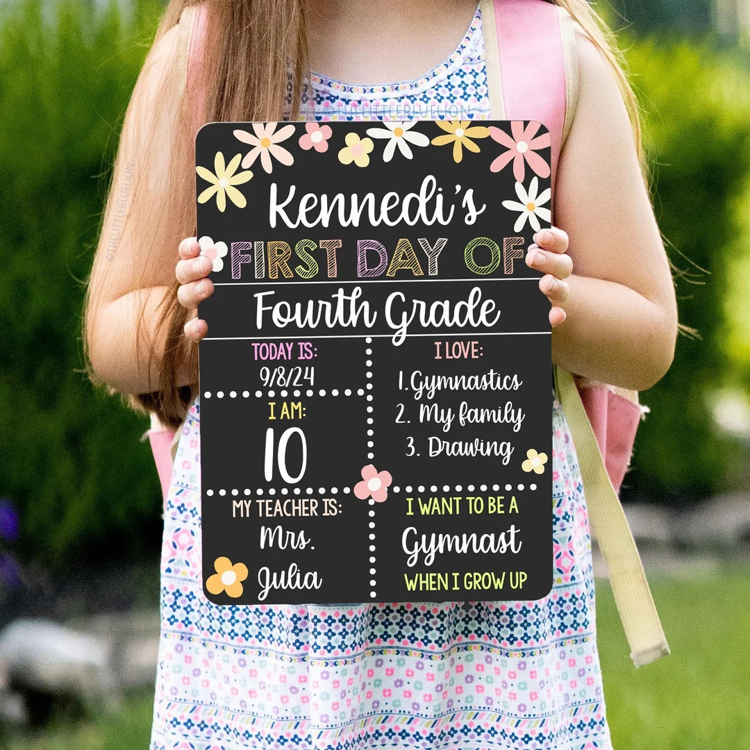 First and Last Day of School Sign, Liquid Chalk Dry Erase School Board, Reusable First Day of Sch... | Etsy (US)