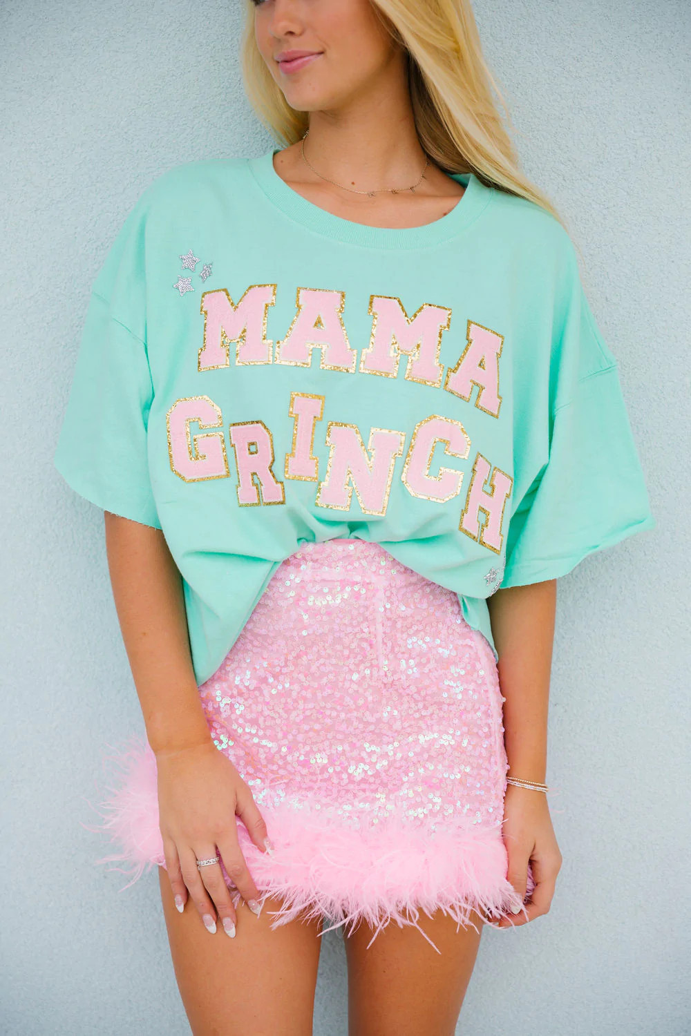 MAMA GRINCH MINT TEE | Judith March