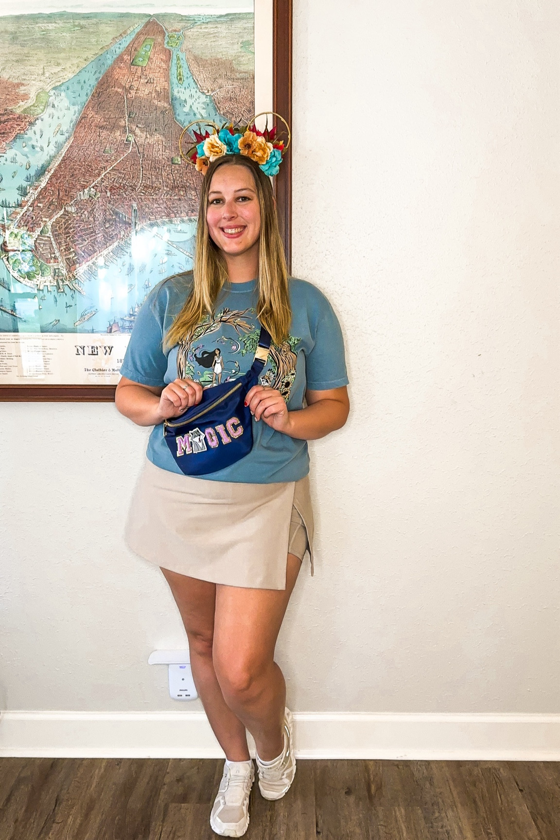 Pocahontas inspired outfit - makers of magic and wishes Pocahontas shirt (size large, can’t link here), Abercrombie YPB beige wrap skirt (size large, this color is sold out but they have a leopard print fully stocked that would work for animal kingdom), Pocahontas inspired floral ears from Etsy, meeko patch from Etsy, cloud x 5 White sneakers (size. 1/2)

Midsize, midsize outfit, size 10, ootd, Outfit inspo, princess finds, Disney parks Outfit, Disney bound,  under $50 outfit, affordable outfit, casual outfit, Disney princess , Etsy finds, Disney outfit, Mickey ears, minimal Disney style, #ltkdisney, Disney ears, Disney aesthetic, theme park outfit, Disney parks outfit ideas, comfy Disney outfit, small business finds,

#LTKMidsize #LTKTravel #LTKFindsUnder50