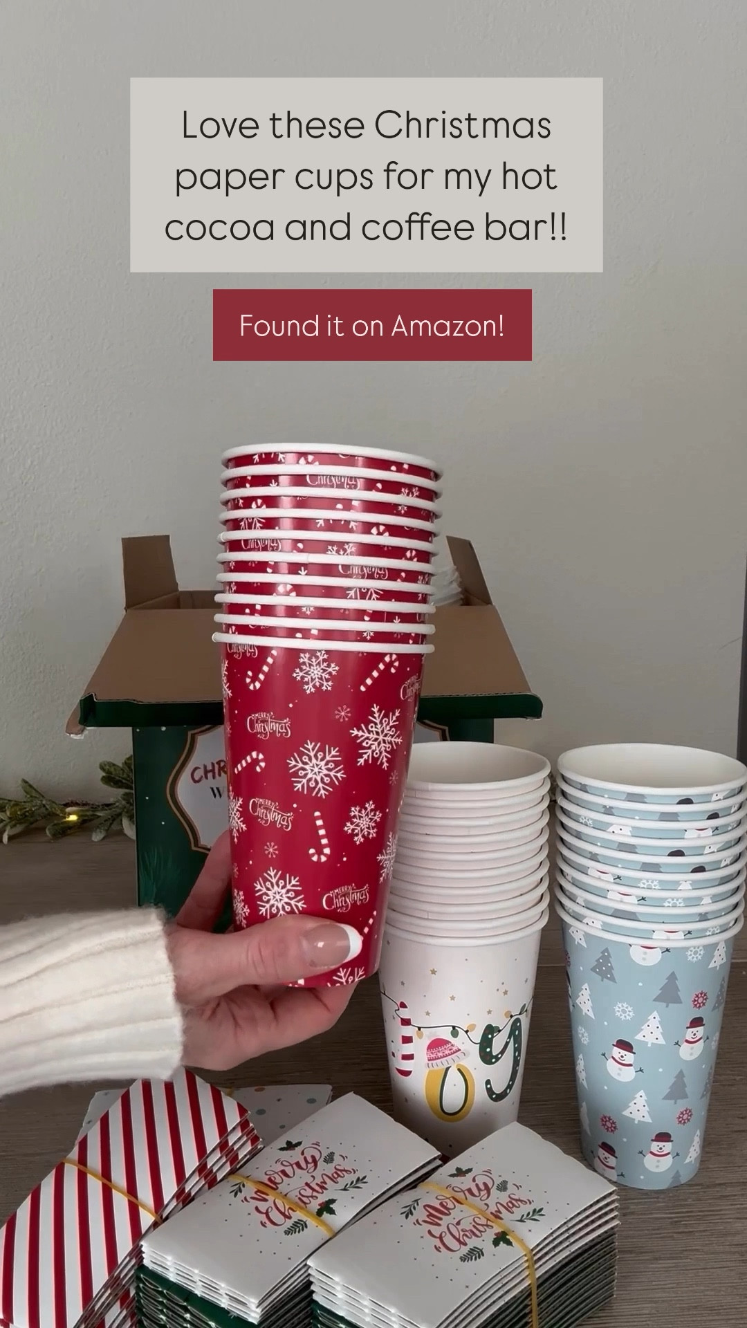 Loved these. Finally found some sturdy and cute paper cups. .  Loved the value, the patterns AND most importantly the quality (the resealable lids)) 
Get these.  These are really thick durable cups like you’d get at Starbucks.  Great value!!! .  

#LTKWatchNow #LTKSeasonal #LTKHoliday