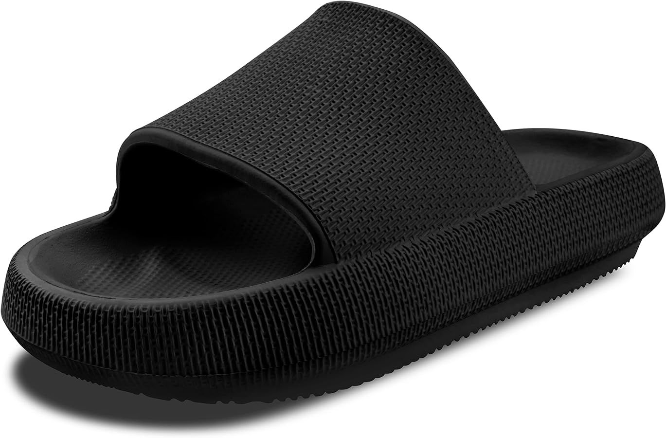 Cloud Slides For Women and Men,Pillow Slippers Bathroom Sandals,EVA Non Slip Thick Sole Platform ... | Amazon (US)