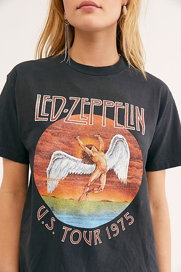 Distressed Led Zeppelin Tee | Free People (Global - UK&FR Excluded)