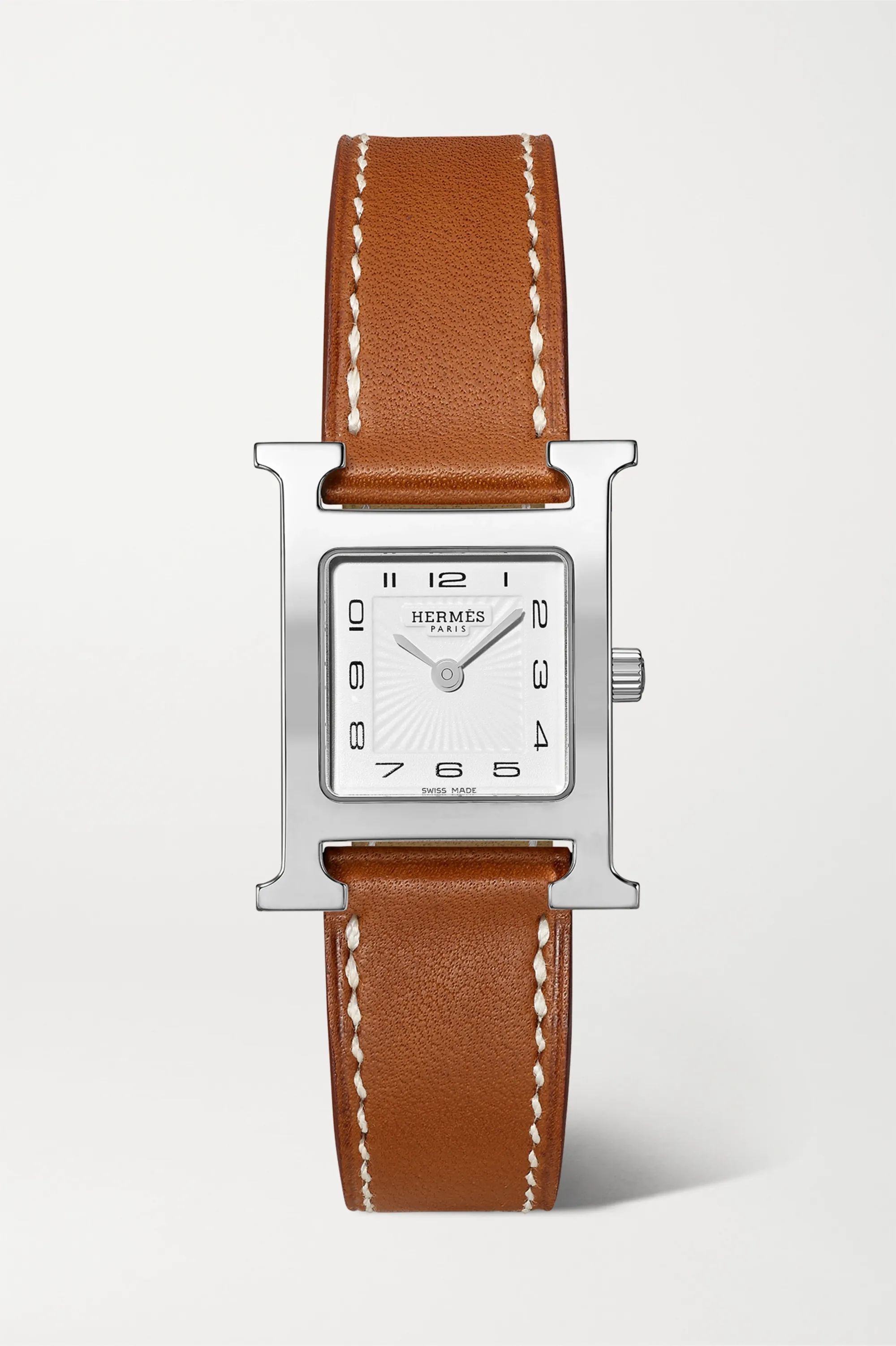 Heure H 21mm small stainless steel and leather watch | NET-A-PORTER (US)