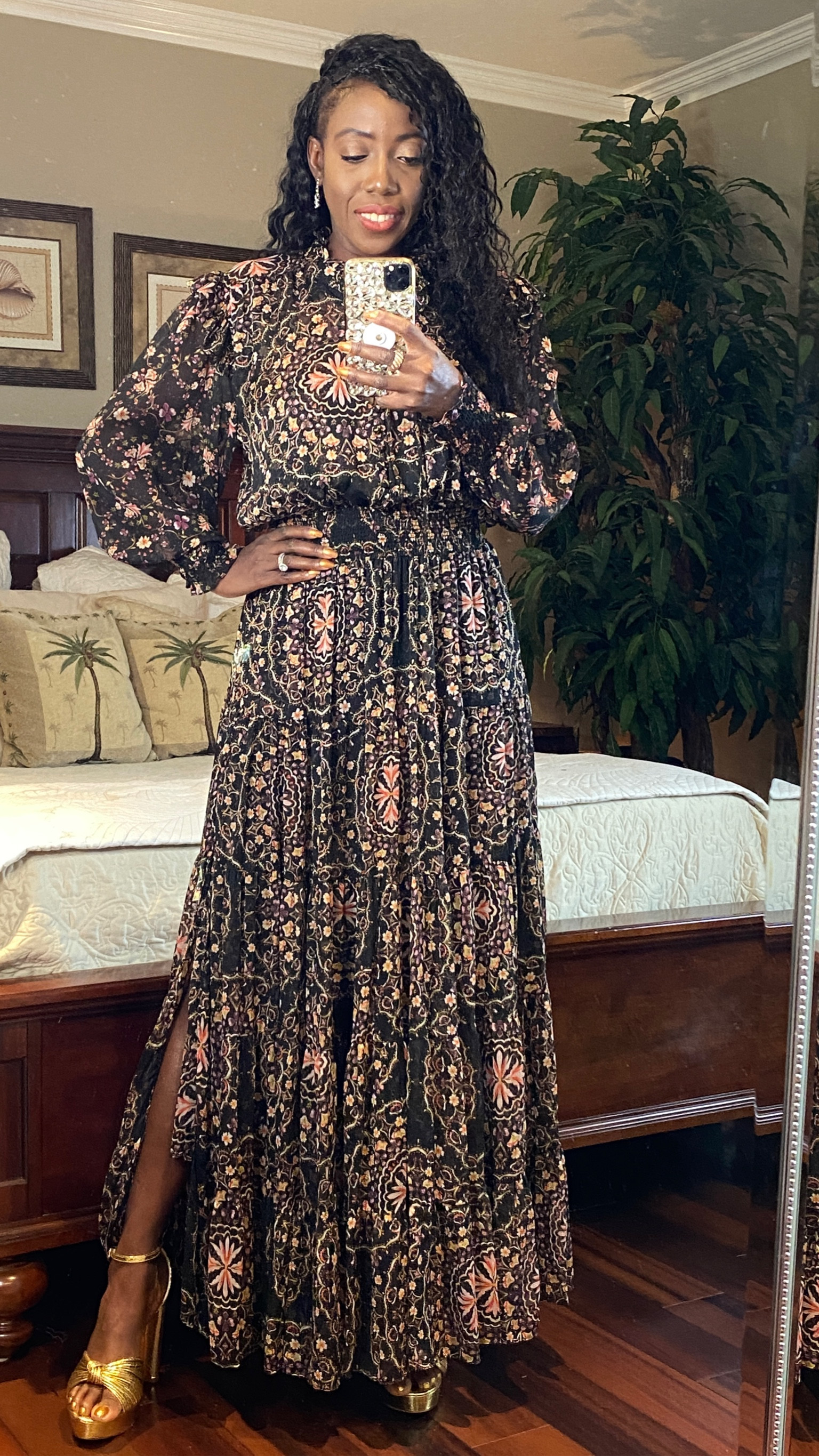 Maxi Dresses 

Love the prints on this dress. Has a slit on the side, long sleeves and has side pockets. True to size. Wearing a size small. However, it’s slightly see threw on the top. 
Use code: RTRCUR0D7BC3 for 30% off your first month subscription at Rent The Runway  

Fall Dresses, Fall Outfits, Fall Outfit, Dresses, Maxi Dress, 

#LTKOver40 #LTKFashion 

#LTKHoliday #LTKSeasonal #LTKwedding