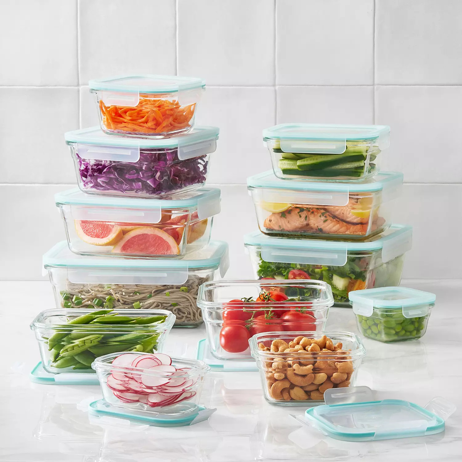 Member's Mark 24-Piece Glass Food Storage Set By Glasslock | Sam's Club