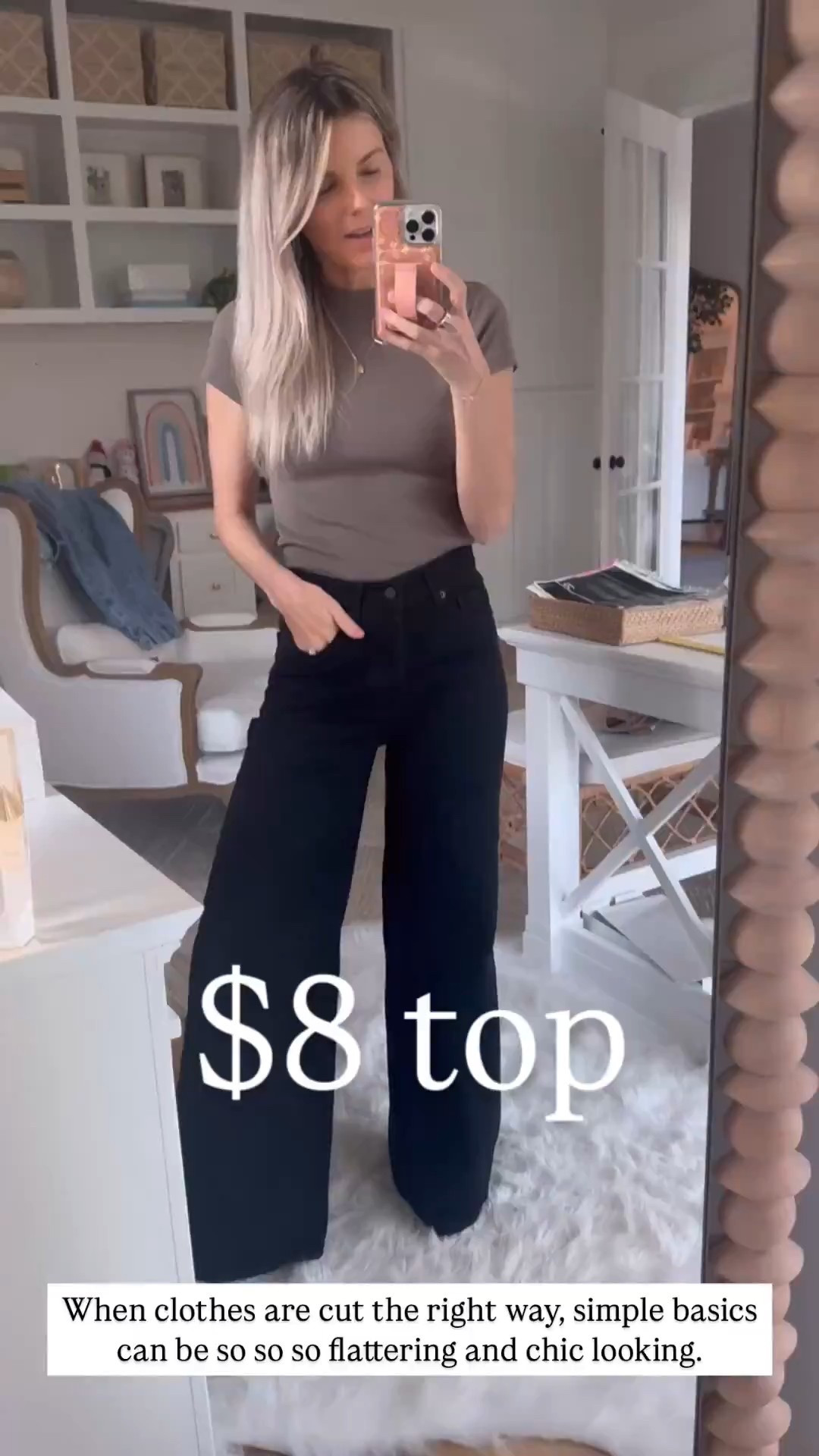 Get this top ASAP! This was one of my favorites last year and luckily it’s still available. It’s only $8 and comes in a bunch of different colors. The cut is insanely flattering. It might be my favorite tee of all time. I’m wearing a size small, which is my normal size and there’s lots of room in it.

#LTKSeasonal #LTKootd