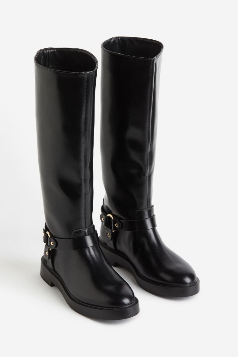 Knee-high Biker Boots | H&M (US + CA)