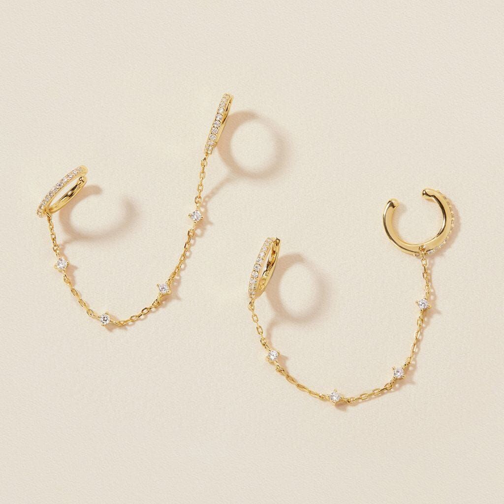 Olsen chained cuff earrings | Adornmonde