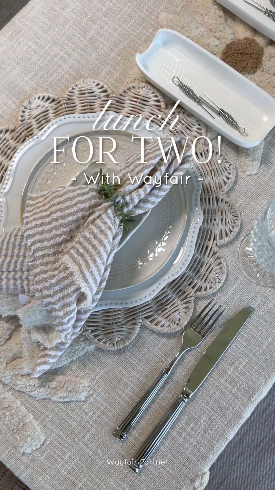 If you love to entertain outdoors in the summer, but don’t want a permanent table set up, try a pretty throw on a foldable table.

Add a rattan charger and a striped, linen napkin for all the summer feels! Hobnail glassware is always beautiful, especially with a marble wine chiller. And how cute are the sweet corn dishes? I use the appetizer plates for rolls and they make a great bone plate as well.

Wayfair has a great selection of products for effortless, stylish, summer entertaining!


#wishyouwerehere #outdoor

#LTKSeasonal #LTKHome #LTKSaleAlert