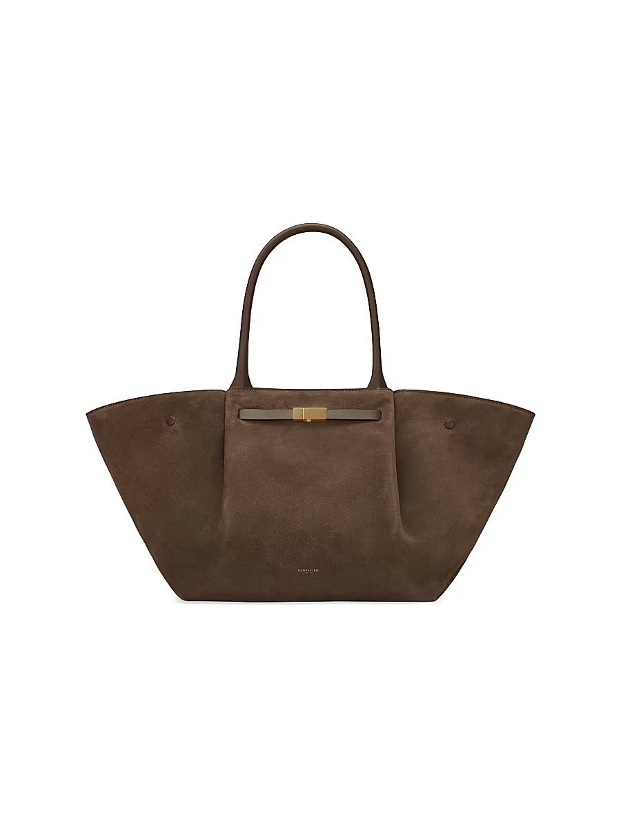 Women's Midi New York Suede Tote Bag - Mocha | Saks Fifth Avenue