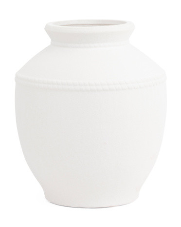 11x13in Ceramic Textured Vase | TJ Maxx