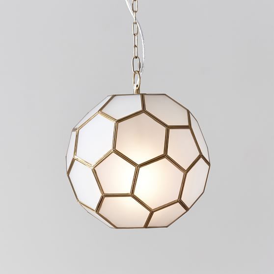 Clear Glass Geo Pendant | Pottery Barn Teen