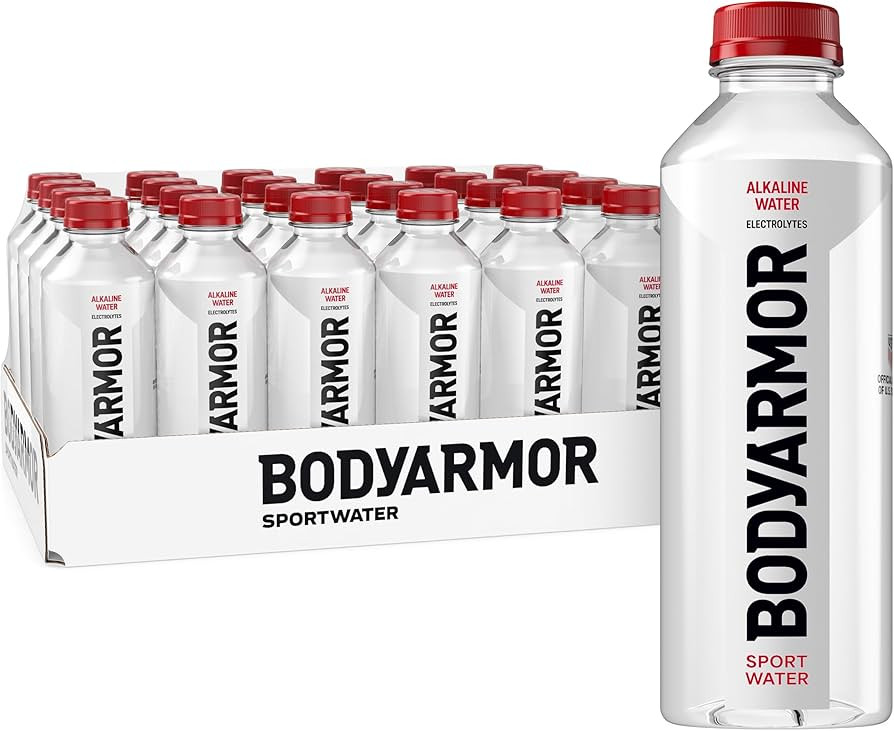 BODYARMOR SportWater Alkaline Water, High Alkaline Bottled Water, pH 9+, 700mL (24 Pack), Refresh... | Amazon (US)