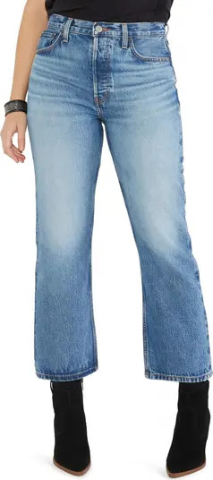 ÉTICA Josie High Waist Raw Hem Flare Jeans | Nordstrom | Nordstrom