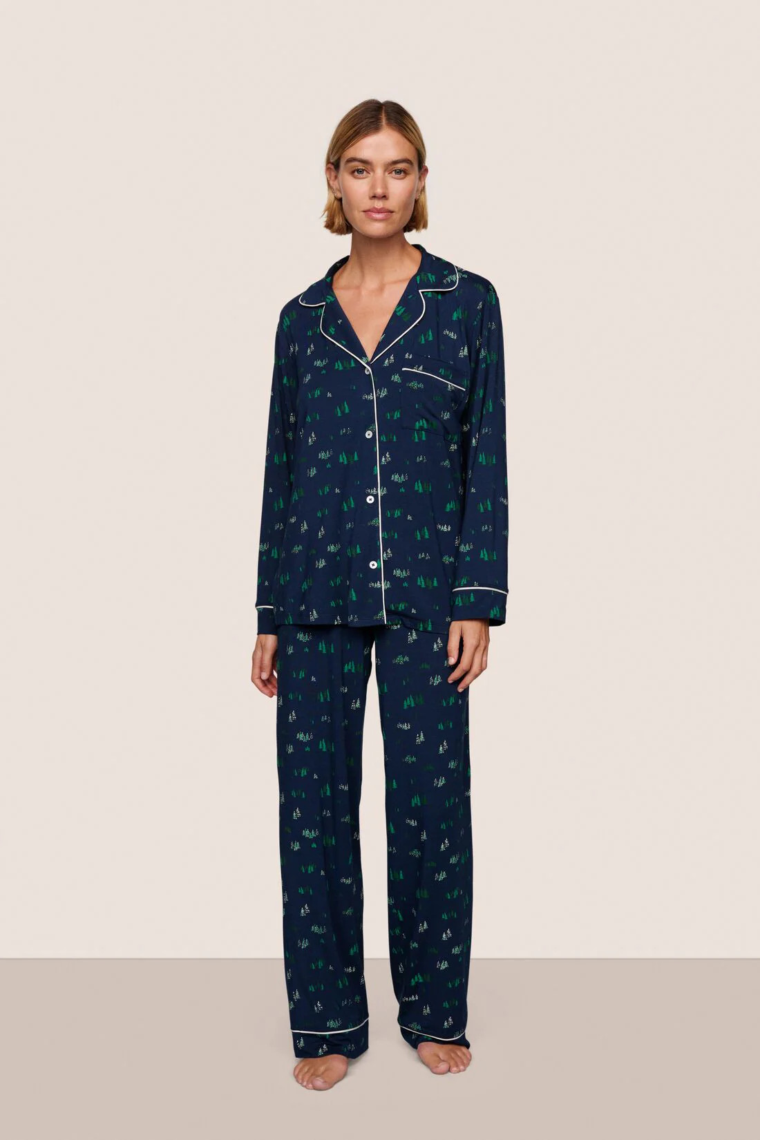 Gisele Printed TENCEL™ Modal Long PJ Set | Eberjey