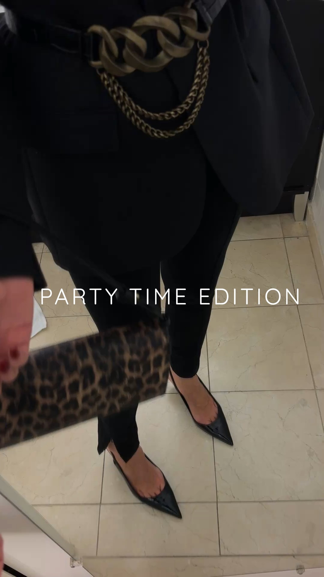 Party time glamour 
Accessories are everything 
Roberto Cavalli pumps
Animal print clutch from BCBG
NORDSTROM RACK

#LTKpartywear #LTKworkwear #LTKdatenight