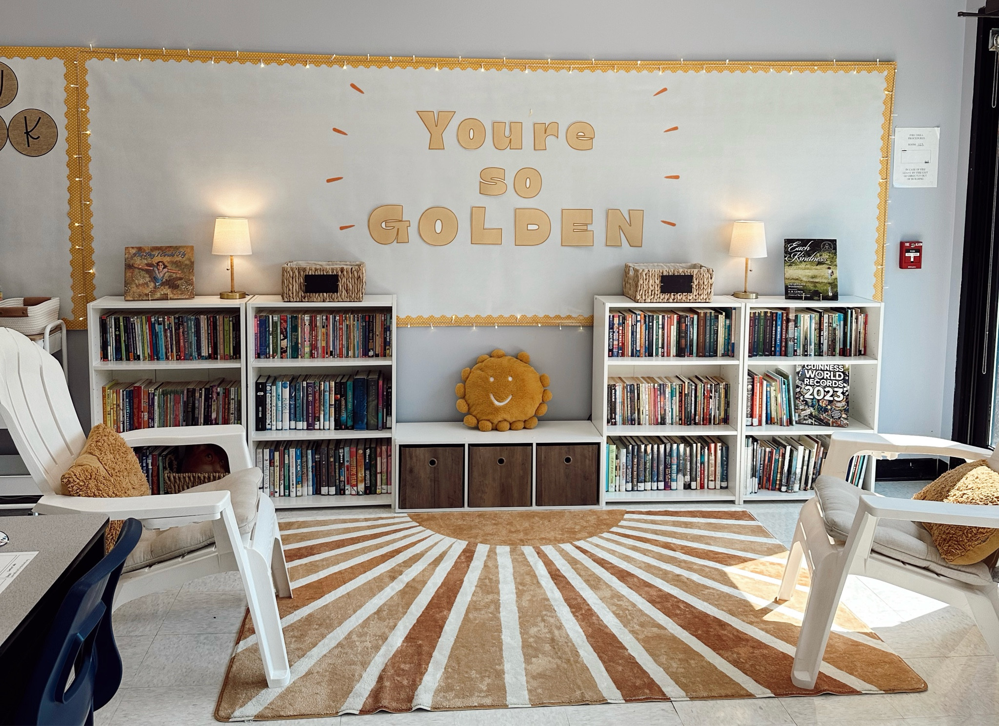Library area in my 5th grade classroom! The rug is washable from Amazon! 

#LTKSeasonal #LTKFallSale #LTKKids