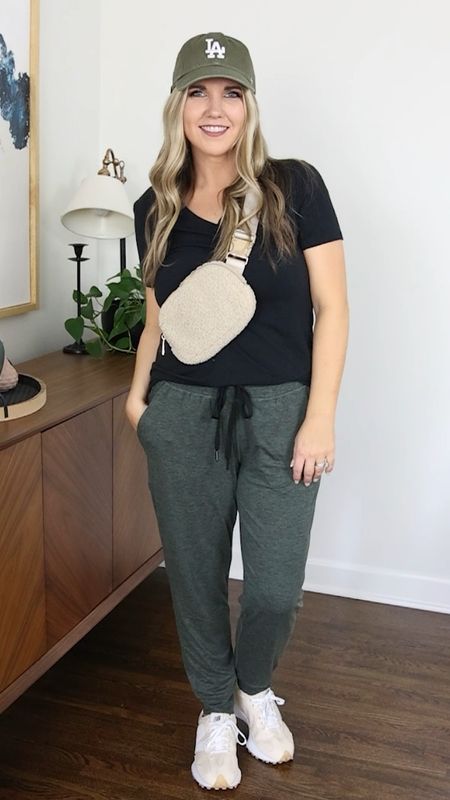 Super simple and casual outfit of the day. I'm loving these green joggers paired with a simple black v-neck for running errands! 



#LTKshoecrush #LTKstyletip #LTKitbag