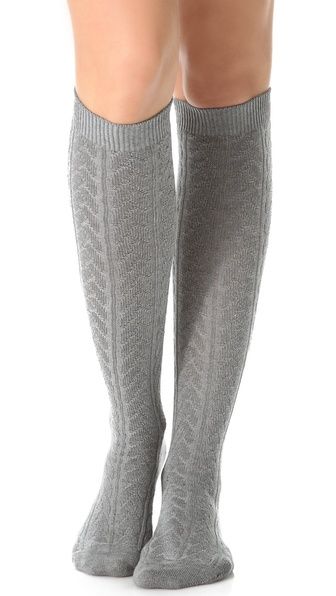 Striggings Cable Knit Knee High Socks | Shopbop